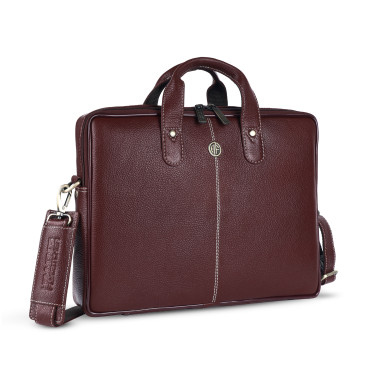 13 Hammonds Flycatcher LB105 Brown Leather Laptop Bag