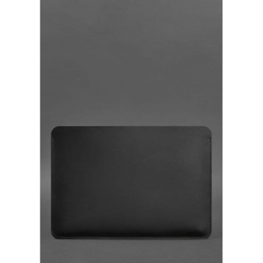 Leather case for MacBook 14 inch Black Crazy Horse