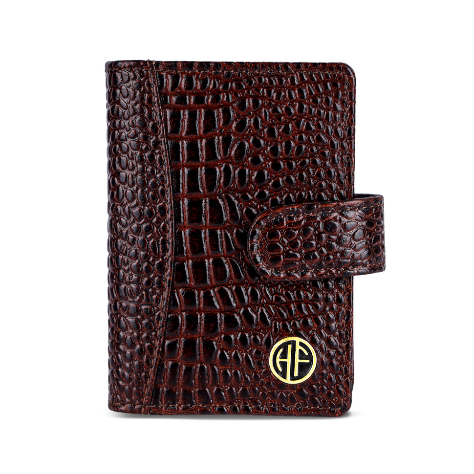 Шкіряна візитниця Hammonds Flycatcher CC602 Croc Brown (Коричневий)