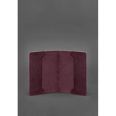 Leather cover for officer ID 9.0 burgundy Crazy Horse