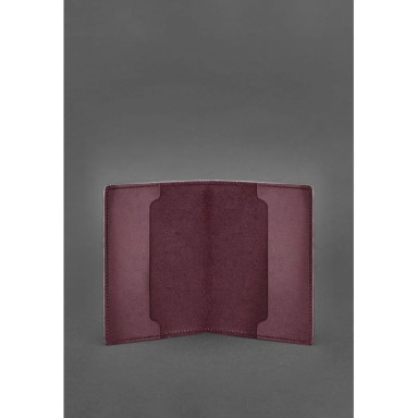 Leather cover for officer ID 9.0 burgundy Crazy Horse