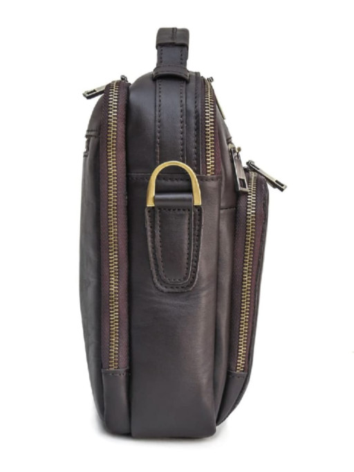 Чоловіча шкіряна барсетка з двома відділеннями Newery N6014GC