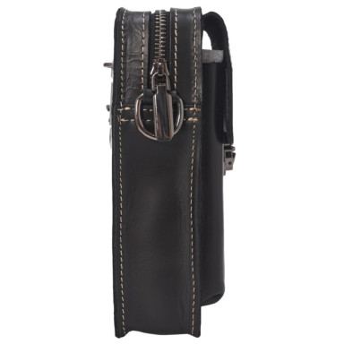 Чоловіча шкіряна сумка через плече BUFFALO BAGS M9057A чорна