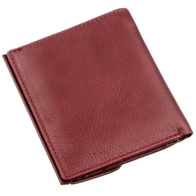 Небольшой женский бумажник с монетницей ST Leather 18920 Бордовый
