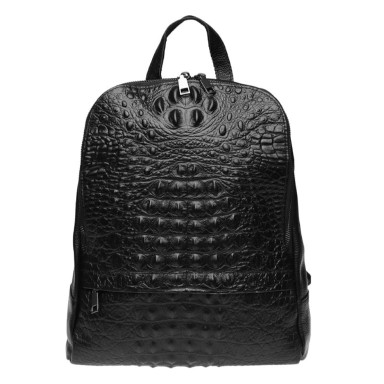 Шкіряний жіночий рюкзак Keizer K111085-black
