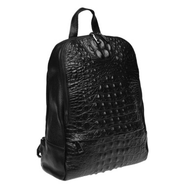 Шкіряний жіночий рюкзак Keizer K111085-black