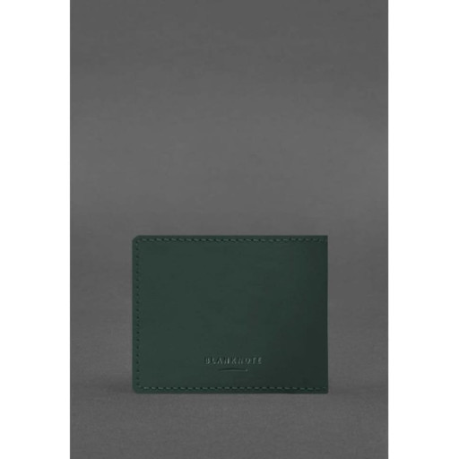 Шкіряна обкладинка для посвідчення журналіста зелена Crazy Horse