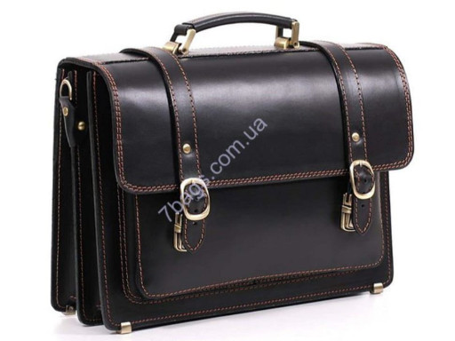 Чоловічий портфель з натуральної шкіри ручної роботи
