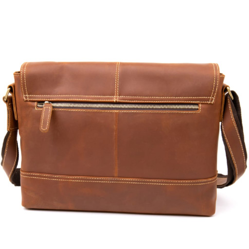 Сумка матова чоловіча листоноша Vintage 20399 Руда