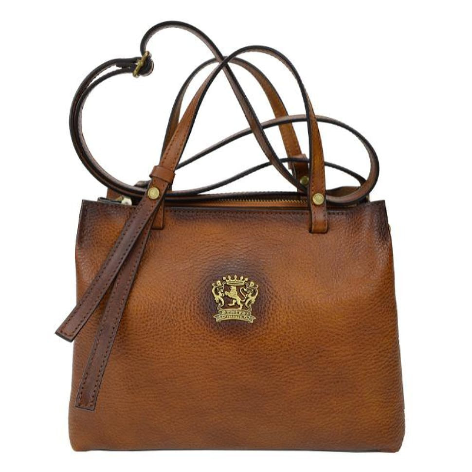 Pratesi BCO487 - Camperiti B487 Lady Bag in cow leather Camperiti B487 Cognac
