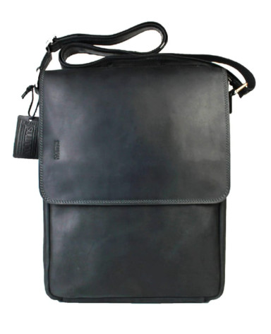 Bag for A4 documents for men vertical leather tablet SULLIVAN 354-155(48) black