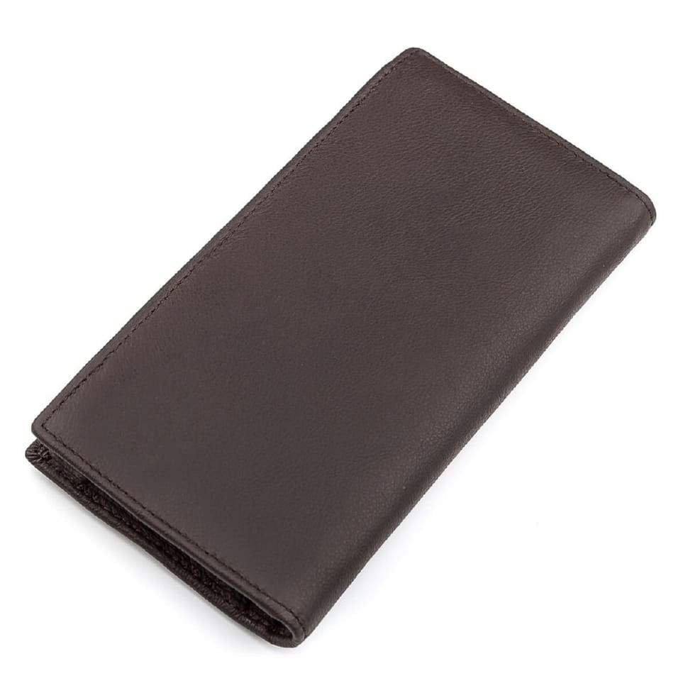Мужской купюрник ST Leather 18368 (ST148) функциональный Коричневый