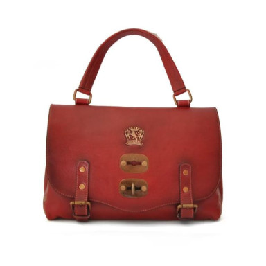 Pratesi BCL162/P - Woman Bag Castell'Azzara Small in cow leather Bruce Cherry