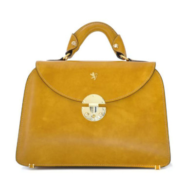 Pratesi RSE285/P - Veneziano Small Lady Bag in cow leather Radica Mustard