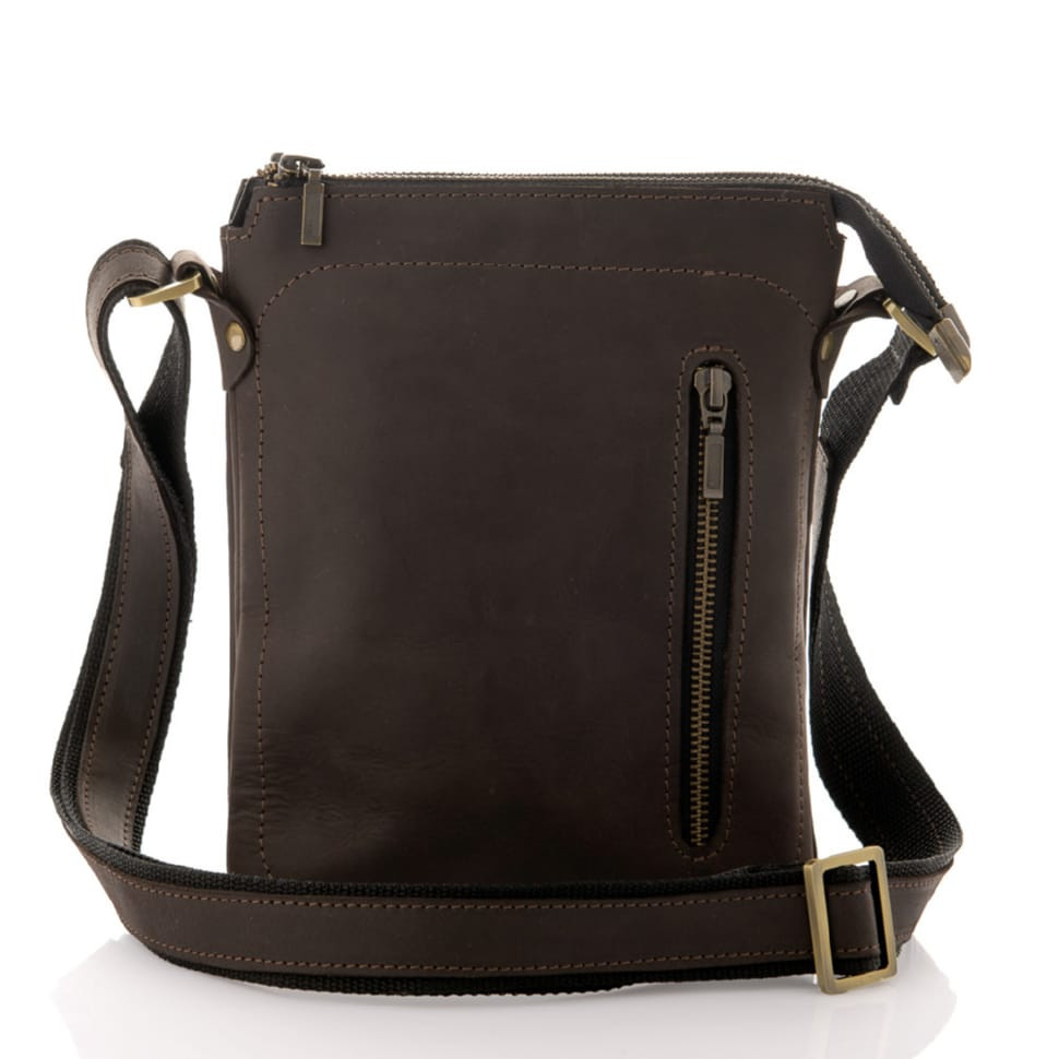 Функціональна чоловіча сумка через плече з трьома відділеннями Newery N3990KC