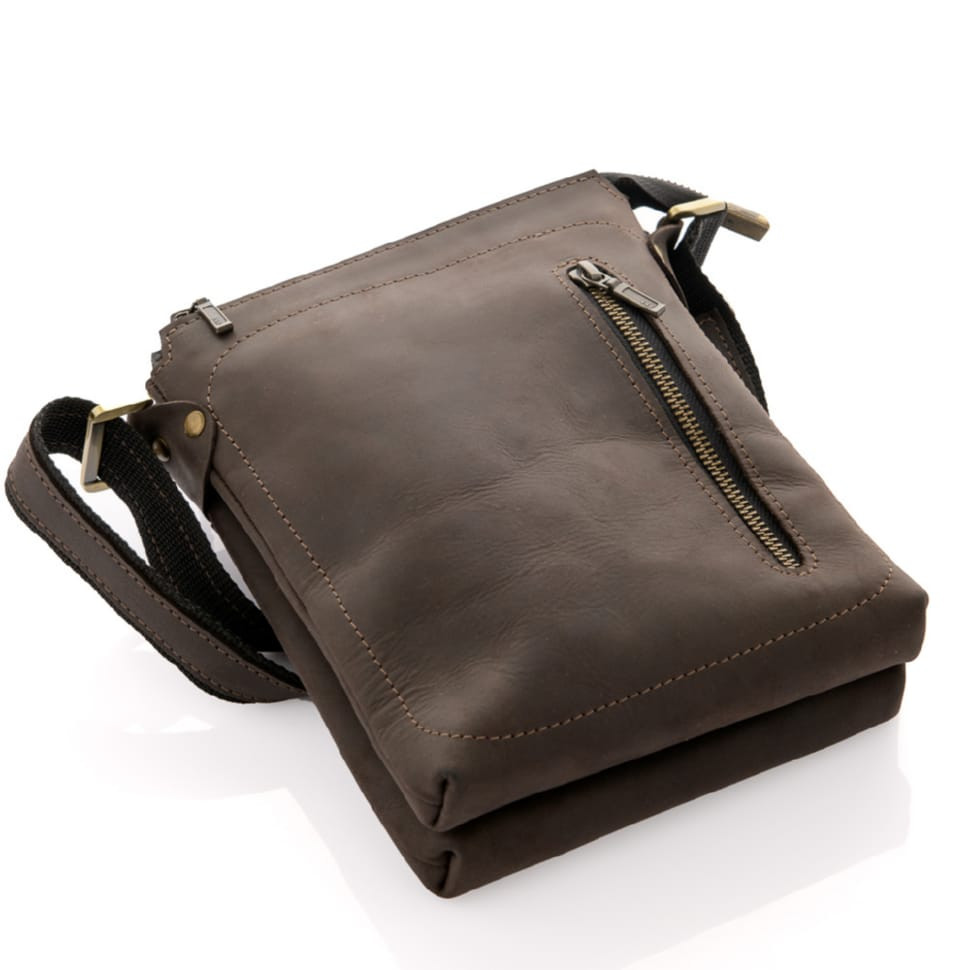 Функціональна чоловіча сумка через плече з трьома відділеннями Newery N3990KC