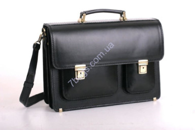 Manufatto msps-2 men's briefcase, made of genuine leather
