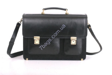 Manufatto msps-2 men's briefcase, made of genuine leather