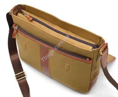 Men's bag fabric + leather TC-DC194-C Black Diamond