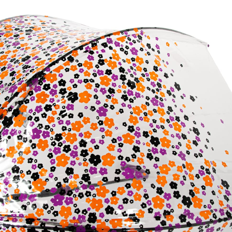 Парасолька-тростина жіноча Fulton L042 Birdcage-2 Hippie Scatter (Разноцветные незабудки)