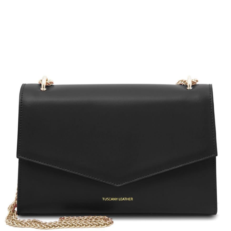 Шкіряний клатч Fortuna з ланцюжковим ремінцем  Tuscany TL141944