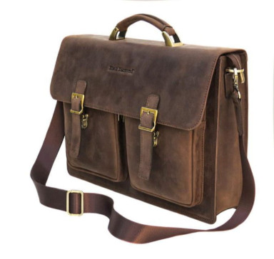 Men's leather briefcase Black Diamond BD50v2Ccrh