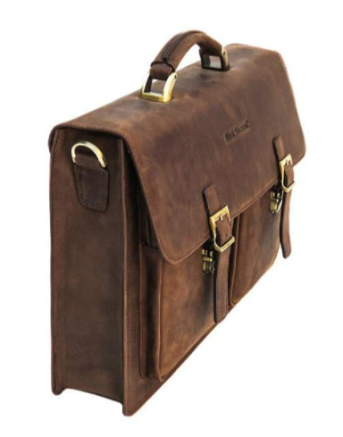 Men's leather briefcase Black Diamond BD50v2Ccrh