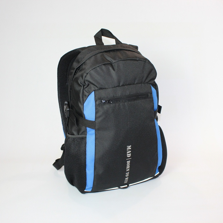 Міський спортивний рюкзак Tamix чорний із синім від MAD | born to win™
