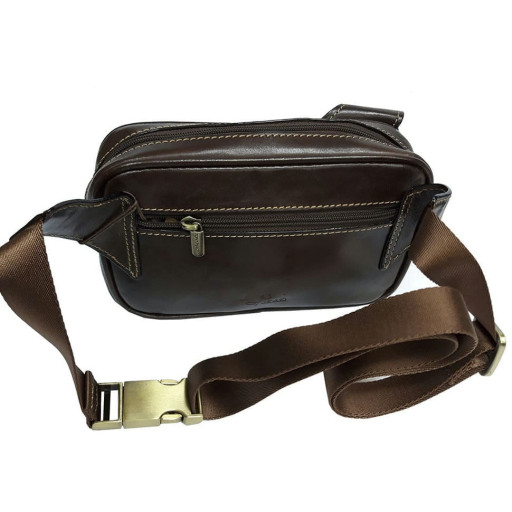 Сумка шкіряна Italico 8606 moro коричневий