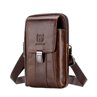 Belt bag with shoulder strap T0073 BULL, brown