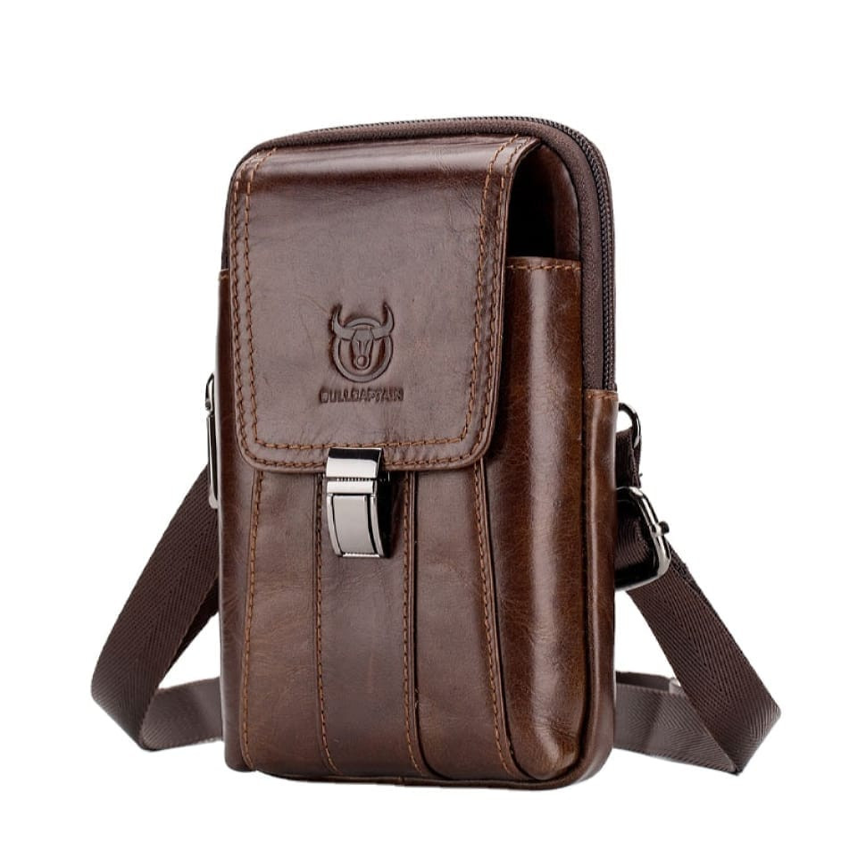 Belt bag with shoulder strap T0073 BULL, brown