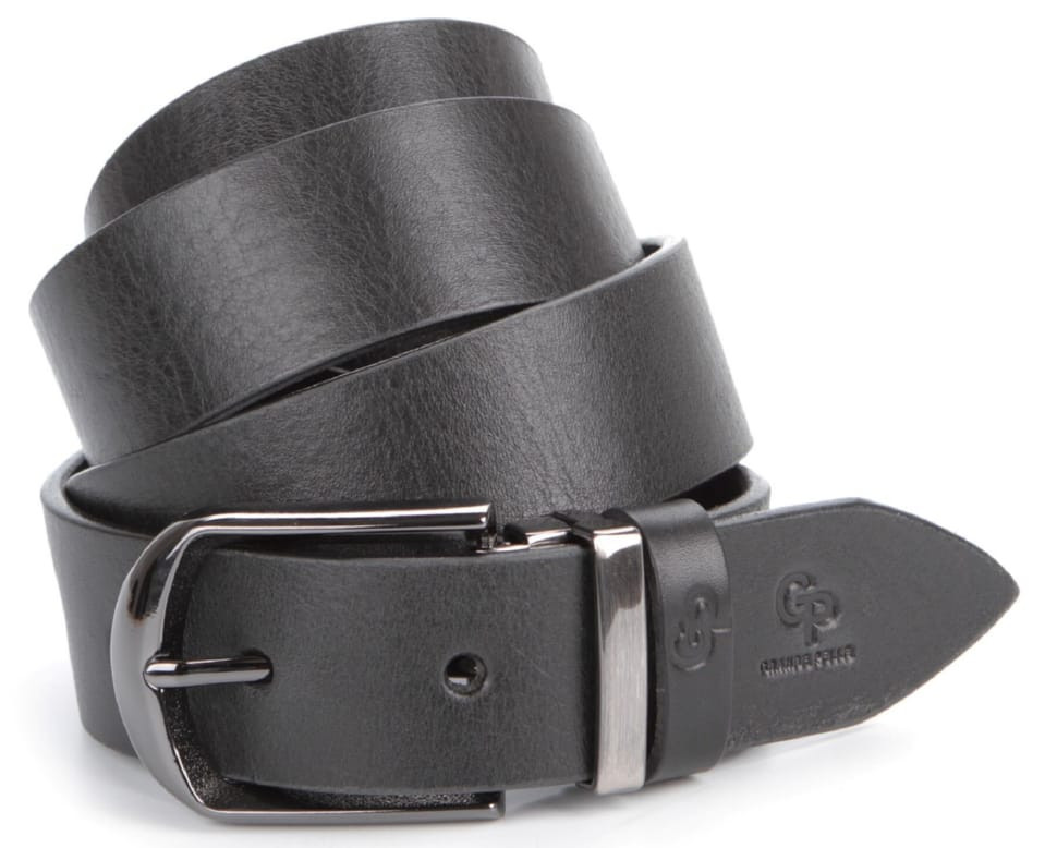 Ремінь чоловічий GRANDE PELLE 00870 шкіряний Чорний