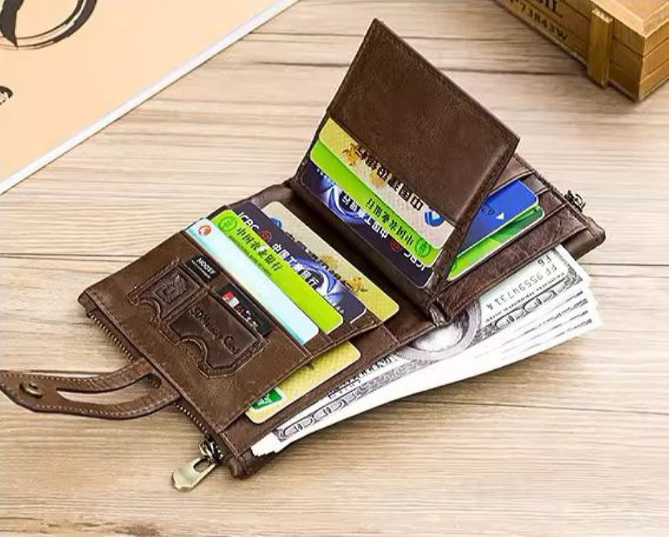 Чоловічий гаманець розкладний на кнопці TB021C Bull коричневий