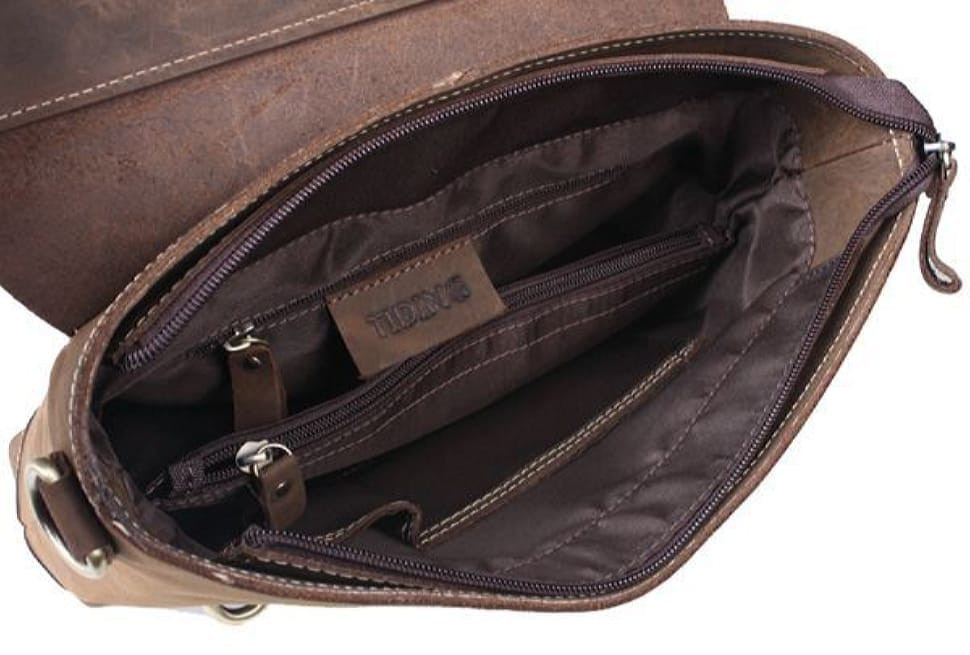 Вертикальна сумка зі шкіри, сумка планшет Tiding 3003