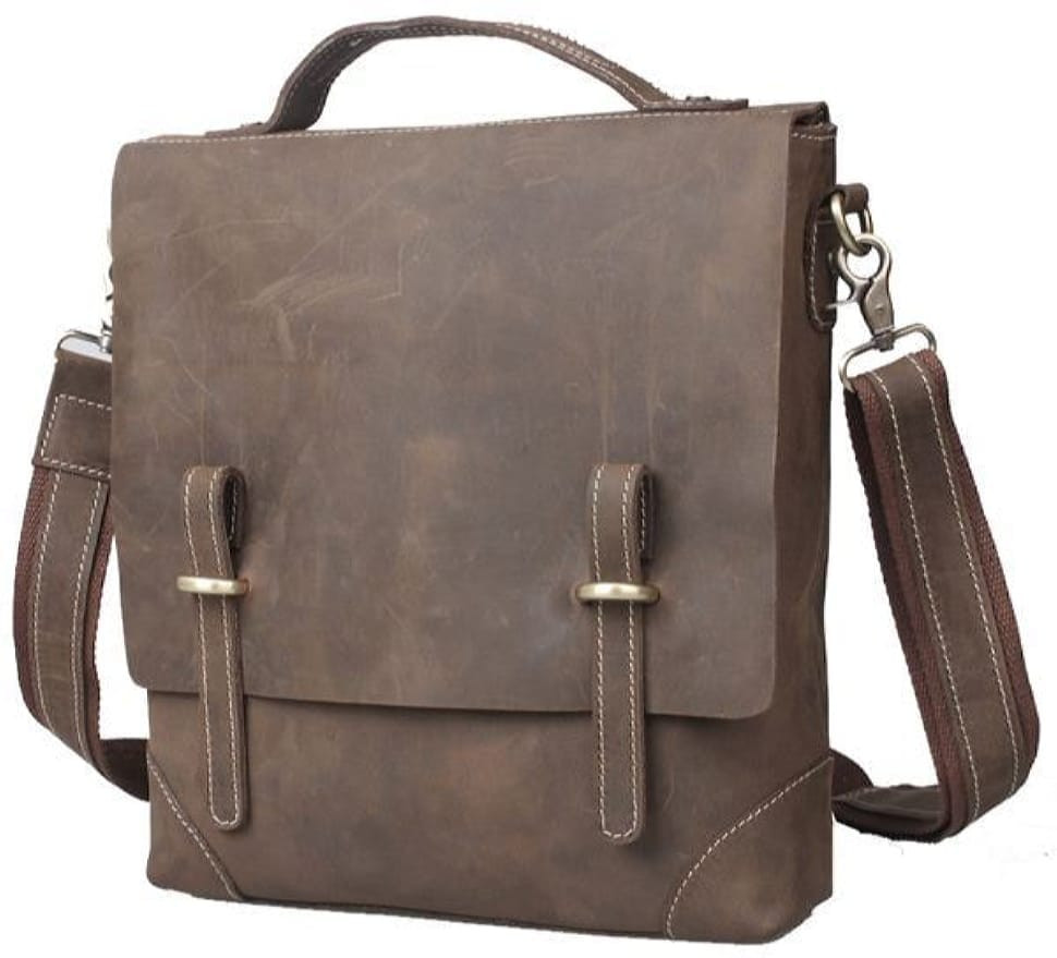 Вертикальна сумка зі шкіри, сумка планшет Tiding 3003