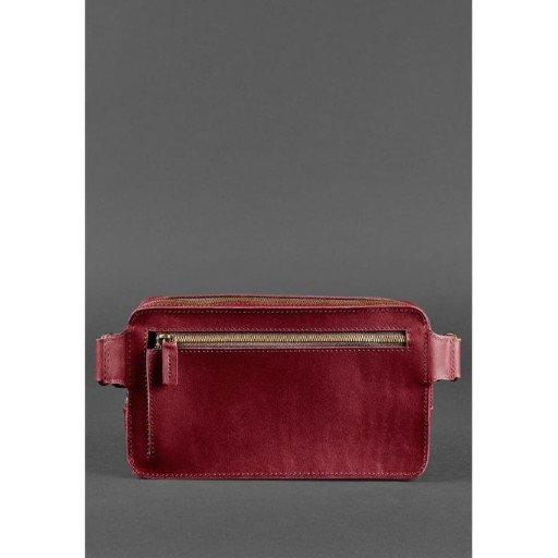 Шкіряна сумка Dropbag Maxi бордова Krast