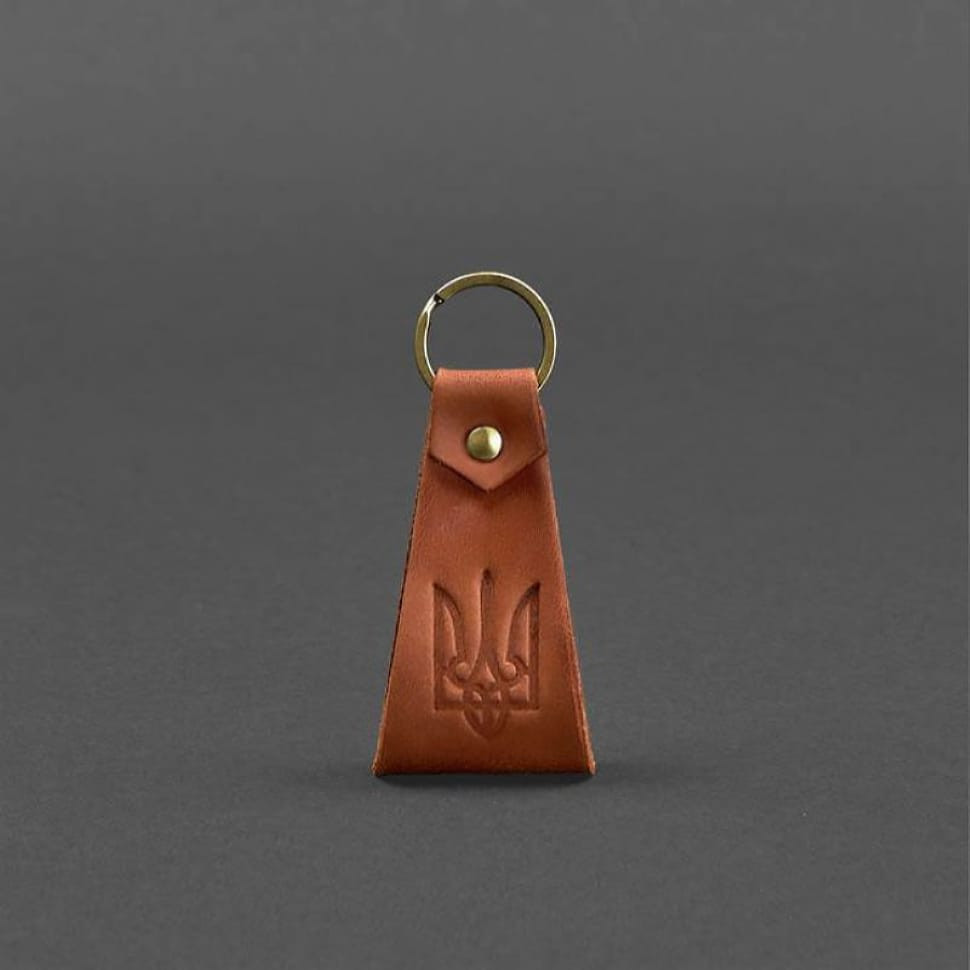 Шкіряний брелок з гербом України