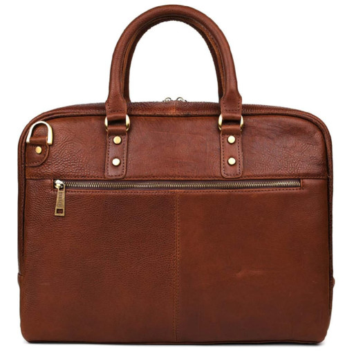 Чоловіча сумка із натуральної шкіри GB-4765-4lx TARWA коньячна