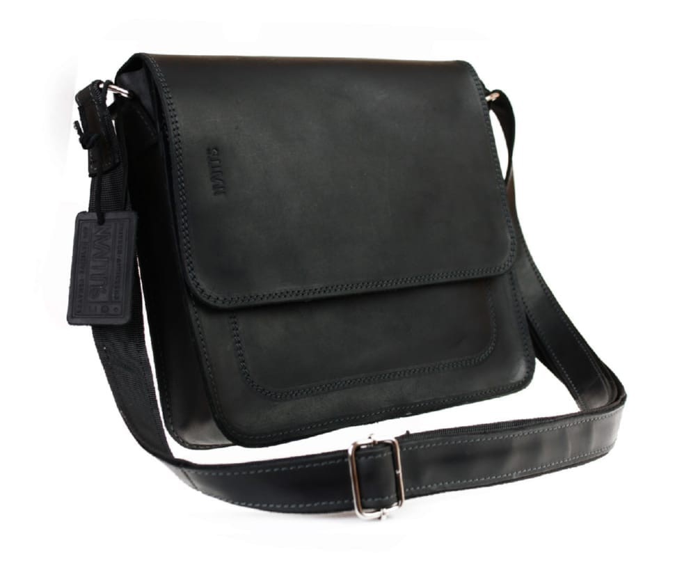 Сумка жіноча шкіряна клатч із натуральної шкіри SULLIVAN 26-33(32) чорна