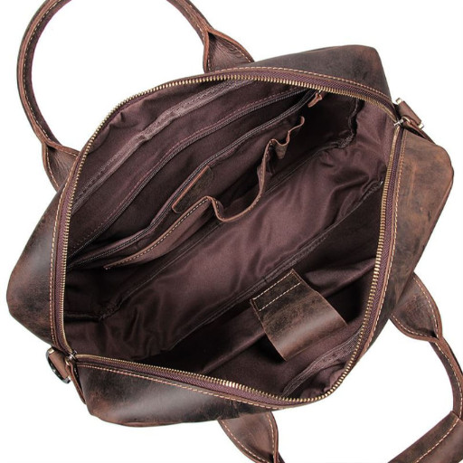 Містка чоловіча шкіряна сумка-портфель tid7382R Tiding