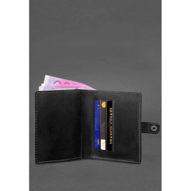 Leather cover-purse for an officer's ID 11.0 Black