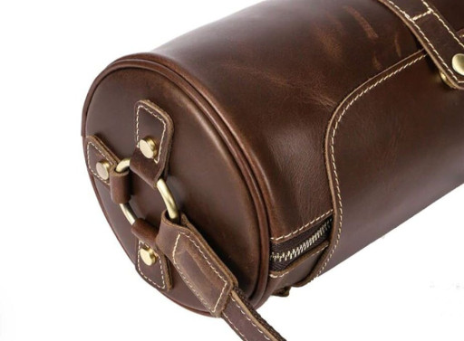 Сумка чоловіча закруглена Vintage 14694 Коричнева
