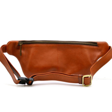 Red leather belt bag GB-3029-4lx TARWA