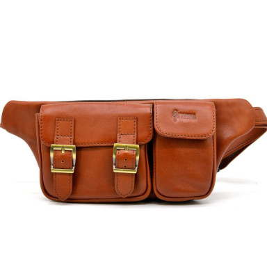 Red leather belt bag GB-3029-4lx TARWA