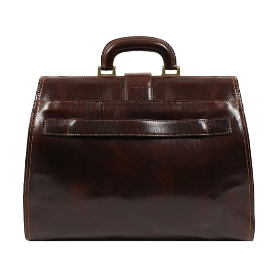 Саквояж шкіряний великий - Mrs Dalloway - коричневий Time Resistance 5214001