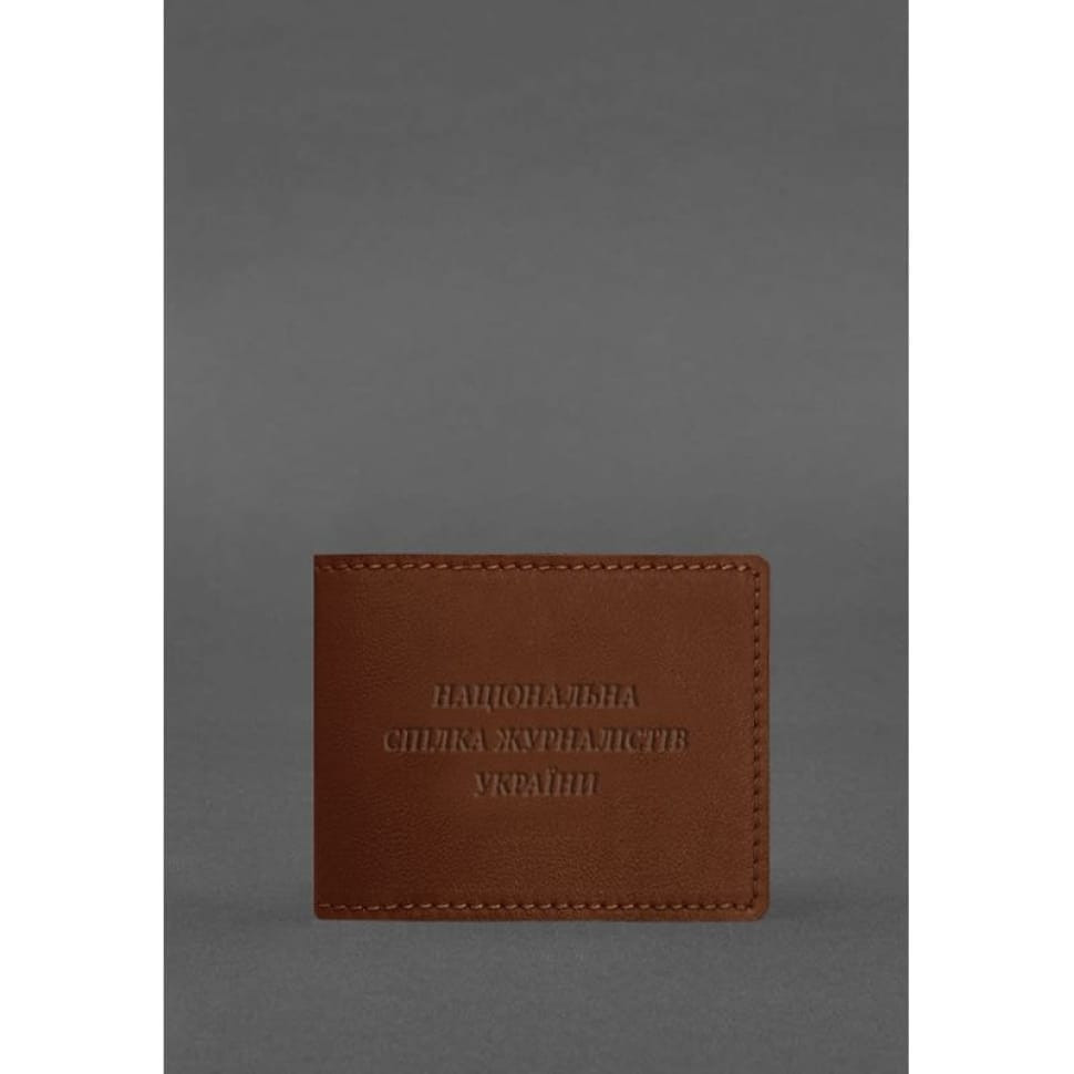 Journalist ID Leather Cover light brown