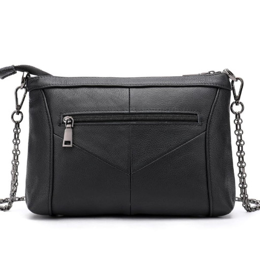 Сумка жіноча шкіряна на одне відділення Vintage 20051 Чорна