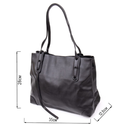 Сумка жіноча прямокутної форми Vintage 20400 Чорна