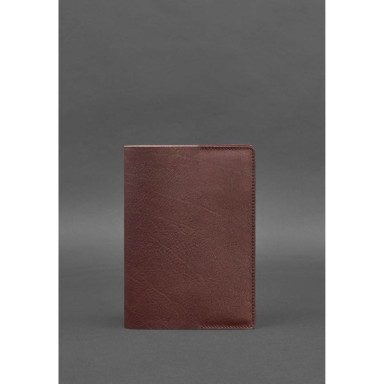 Leather cover for notebook 6.0 (soft-book) Burgundy Krust