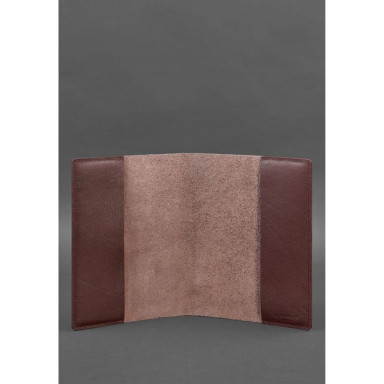 Leather cover for notebook 6.0 (soft-book) Burgundy Krust